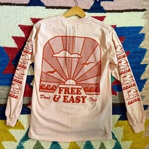 Free & Easy long sleeve- peachy waves